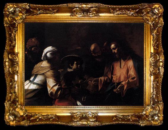 framed  Mattia Preti A Mother Entrusting Her Sons to Christ,, ta009-2